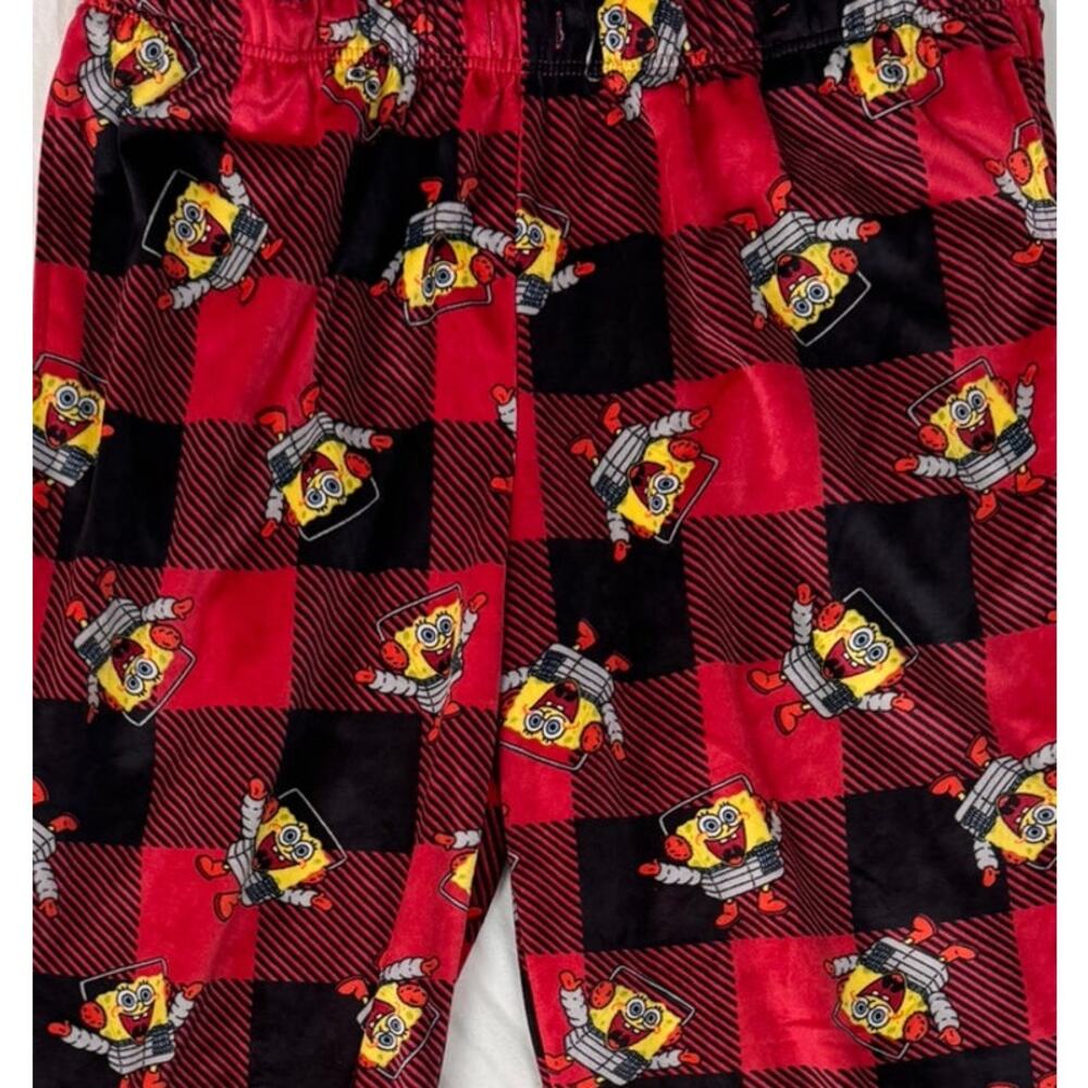 Spongebob Squarepants 3X Womens Fleece Lounge Sleep Holiday Christmas Pants - Picture 2 of 7